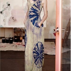 Anthropologie Handmade Tie Dye Maxi Dress *Original $148*